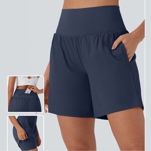 Halara Super High Waisted 2-in-1 Yoga Shorts